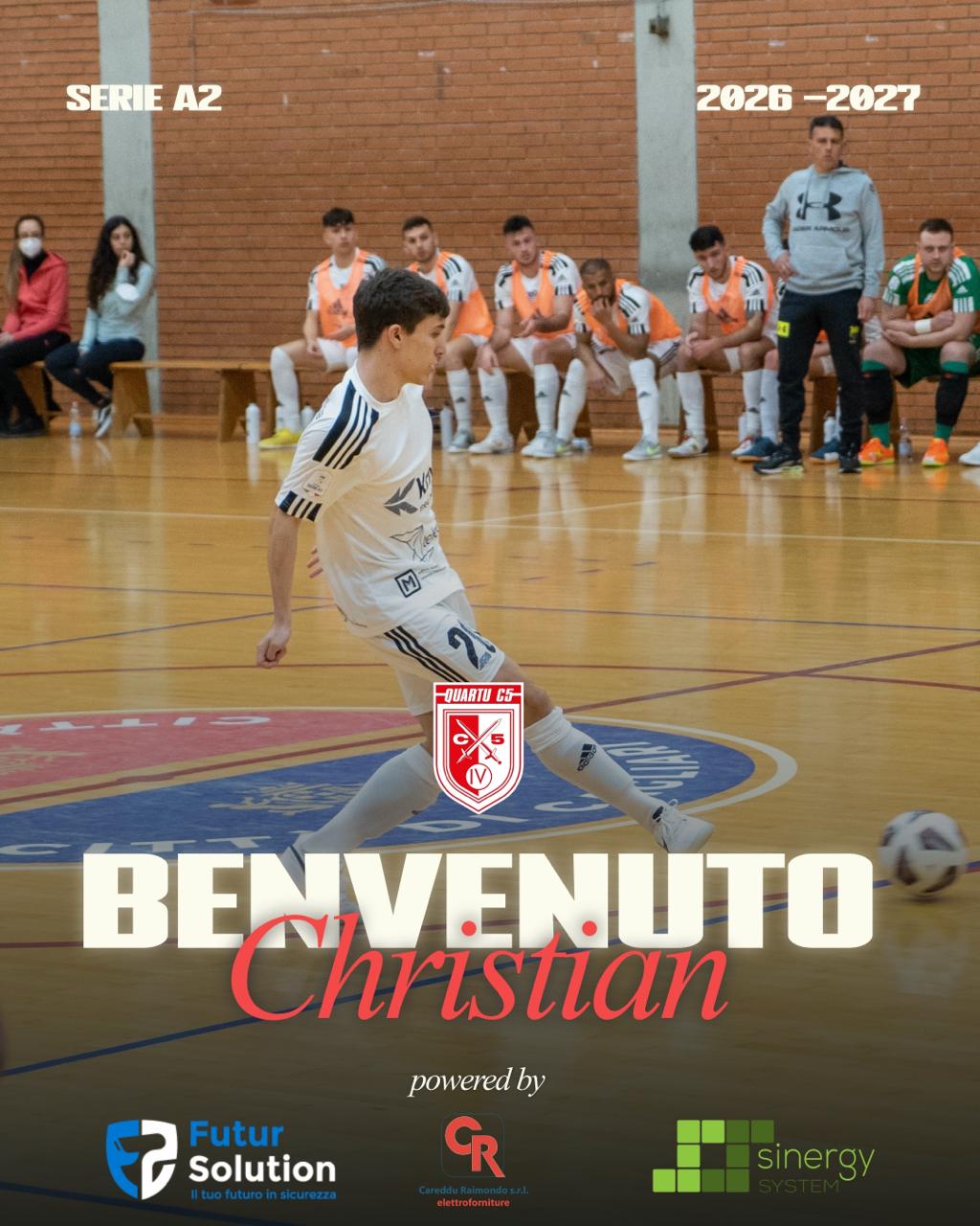 QUARTU C5, COLPO DA SERIE A: CHRISTIAN CIANCHI È IL PRIMO INNESTO BIANCOROSSO